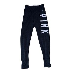 PINK Victoria Secret marble criss cross leggings women’s size XS